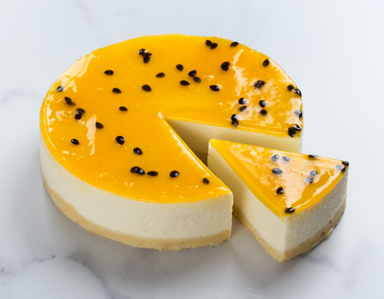 Чизкейк манго маракуйя десерт фэнтези
